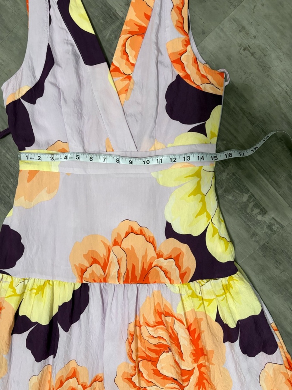 Anthropologie Maeve Floral Wrap Maxi Dress Size 8 - Picture 12 of 13